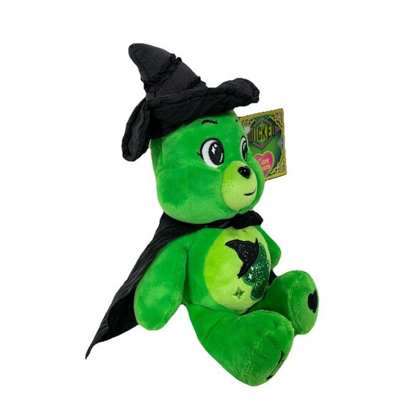 Care Bears x WICKED 9" Good Luck Bear As Elphaba Plush Toy Green - Picture 6 of 10